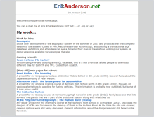 Tablet Screenshot of erikanderson.net